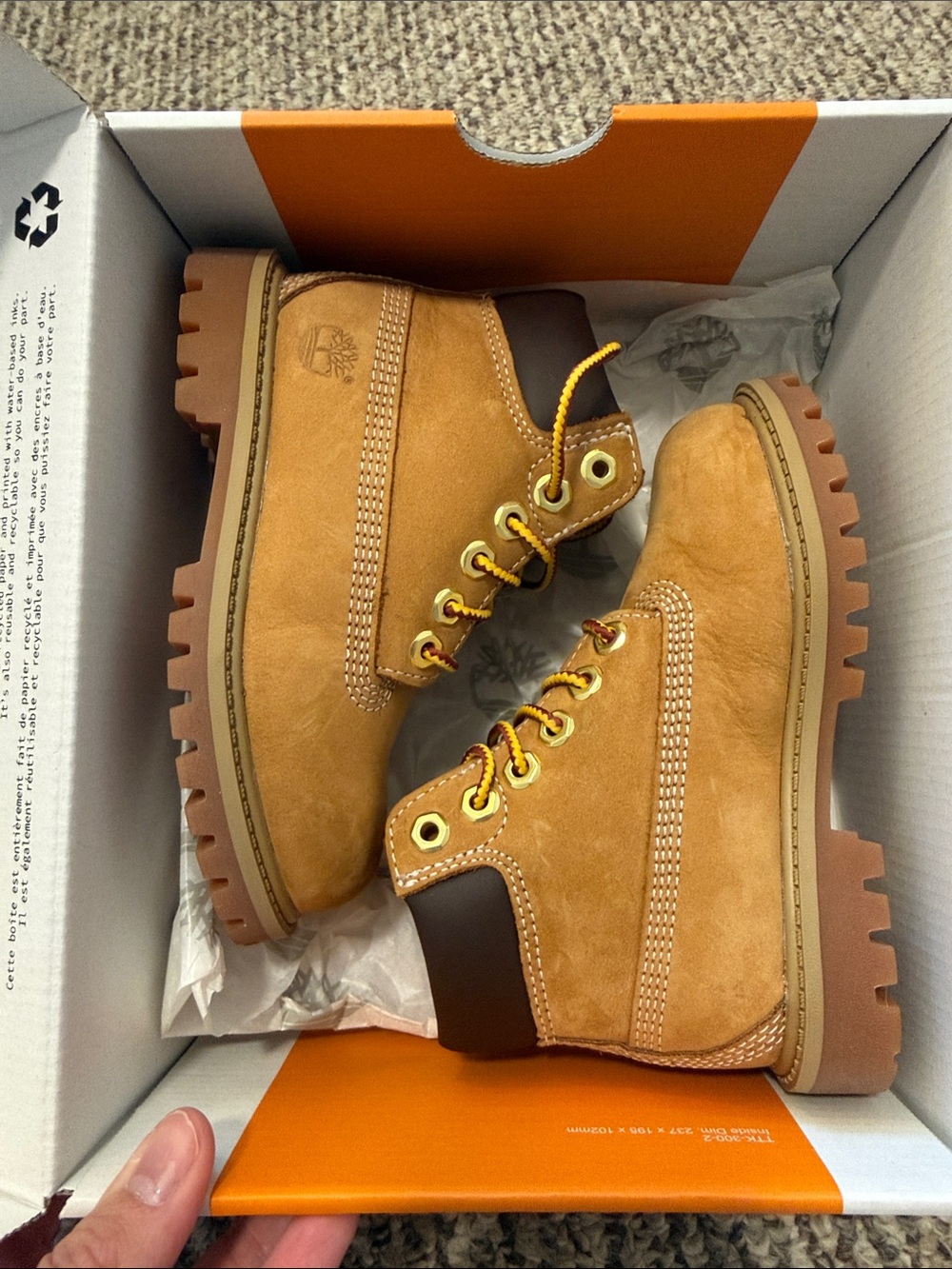 Timberland Waterproof wheat toddler boots 9